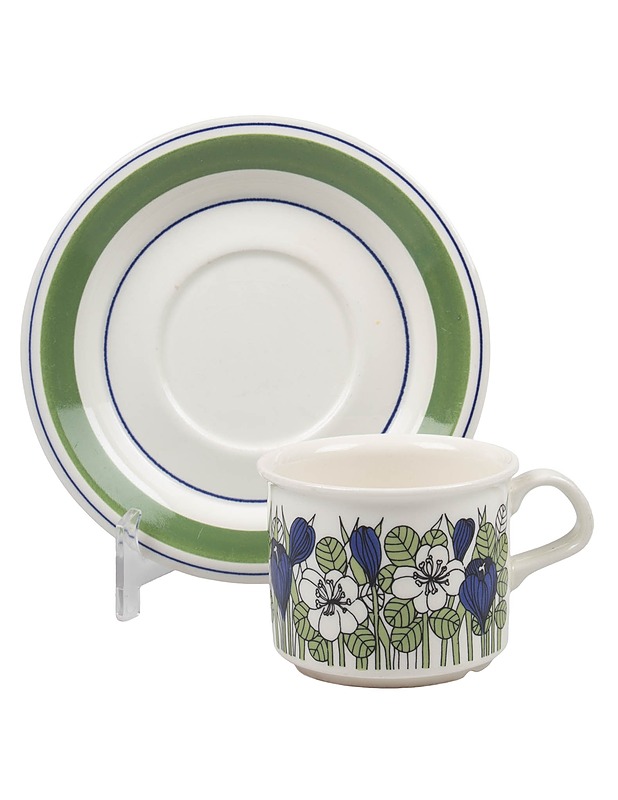 ARABIA Krokus kahvikuppi ja aluslautanen - Designsuosikit - 10105569835 - 0