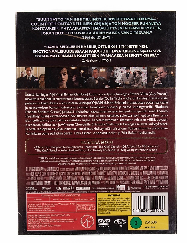 Kuninkaan puhe - DVD - DVD-elokuvat - 10105569857 - 1