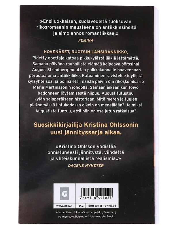 Myrskynvartija - Ohlsson, Kristina - Romaanit ja novellit - 10105569874 - 1