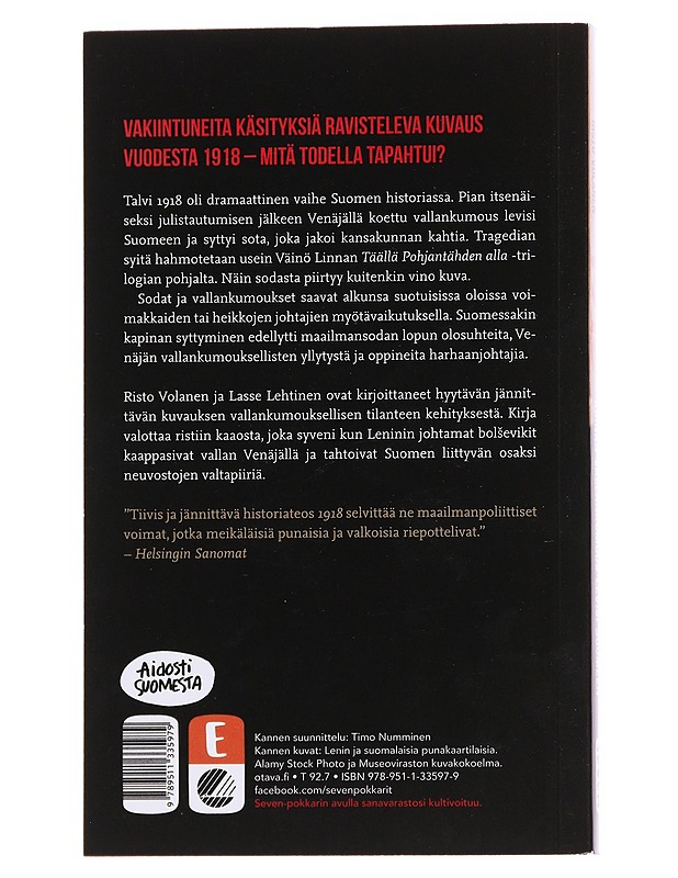 1918 : kuinka vallankumous levisi Suomeen - Lehtinen, Lasse - Historiakirjat - 10105569891 - 1