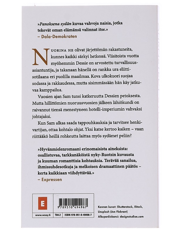 Panoksena sydän - Ahrnstedt, Simona - Romaanit ja novellit - 10105569894 - 1