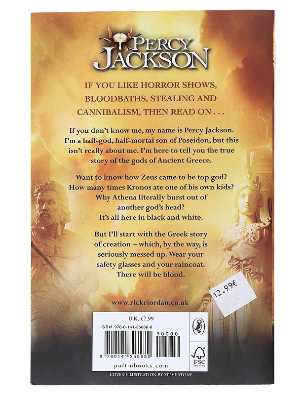 Percy Jackson and the Greek gods - Rick Riordan - Fantasia- ja scifi - 10105569921 - 1