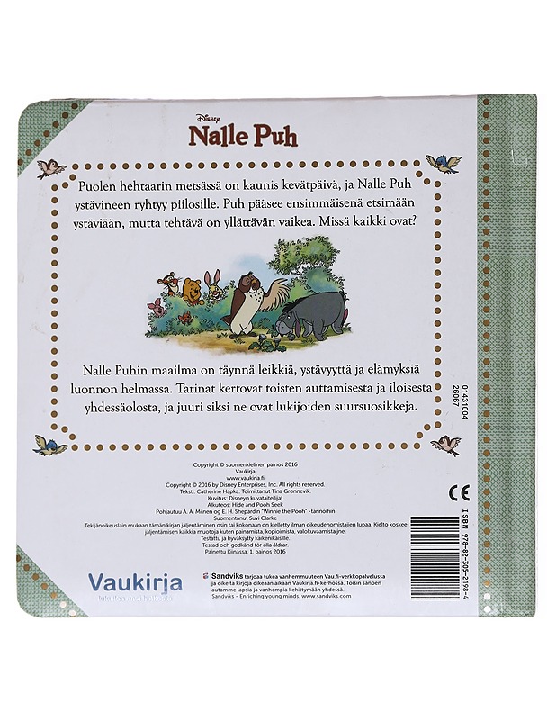 Nalle Puh piilosilla - Walt Disney - Lastenkirjat - 10105569928 - 1