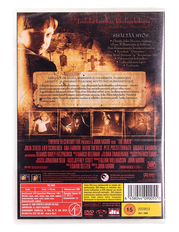The Omen - DVD - DVD-elokuvat - 10105569946 - 1
