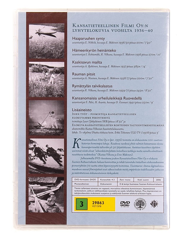 Isien työt I : lyhytelokuvia vuodelta 1936-40 - DVD - DVD-elokuvat - 10105570027 - 1
