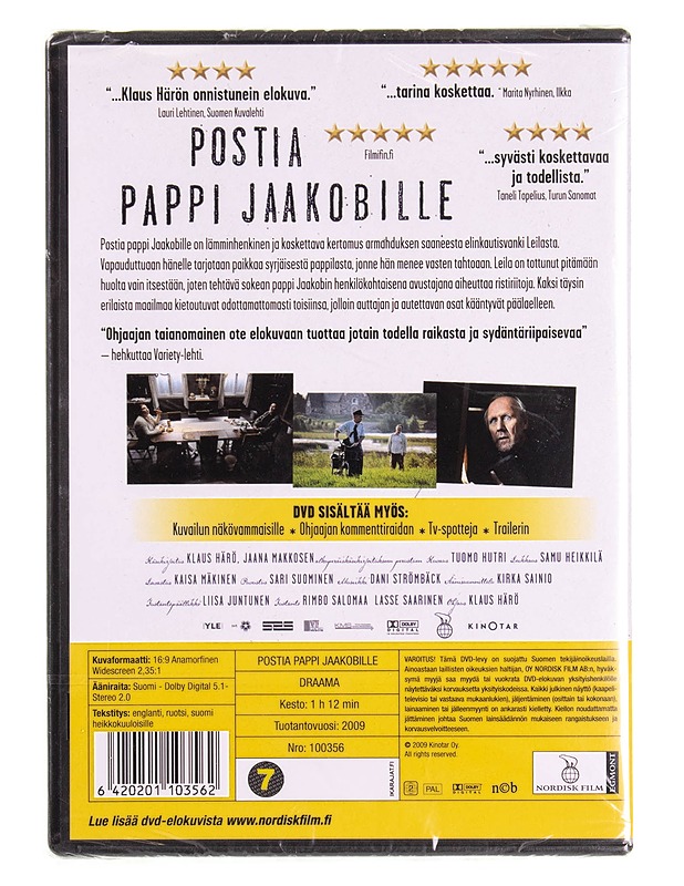 Postia pappi Jaakobille - DVD - DVD-elokuvat - 10105570037 - 1