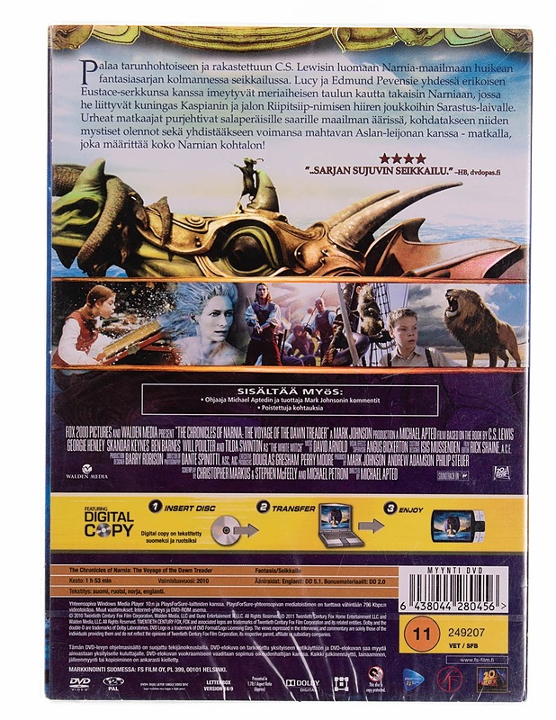 Narnian tarinat: Kaspianin matka maailman ääriin - DVD - DVD-elokuvat - 10105570056 - 1