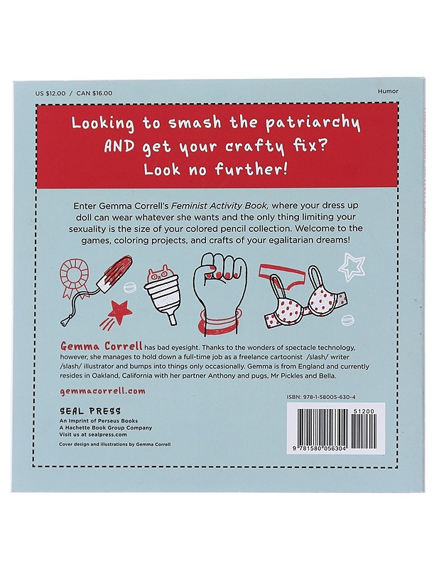 The feminist activity book - Gemma Correll - Taide- ja kulttuurikirjat - 10105570079 - 1