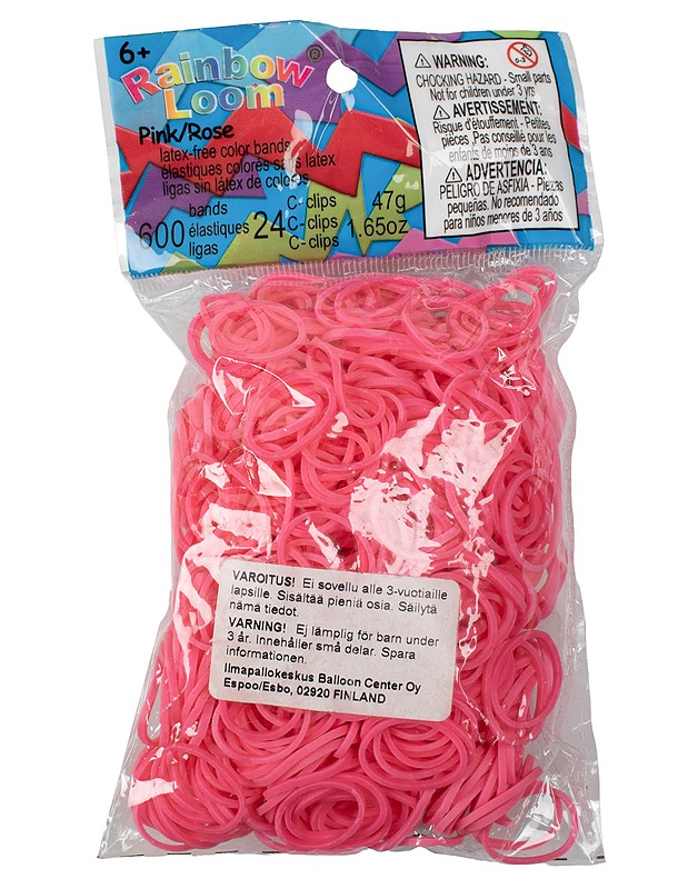 RAINBOW LOOM Pink/Rose ystävärenkaat - Askartelu - 10105570102 - 0