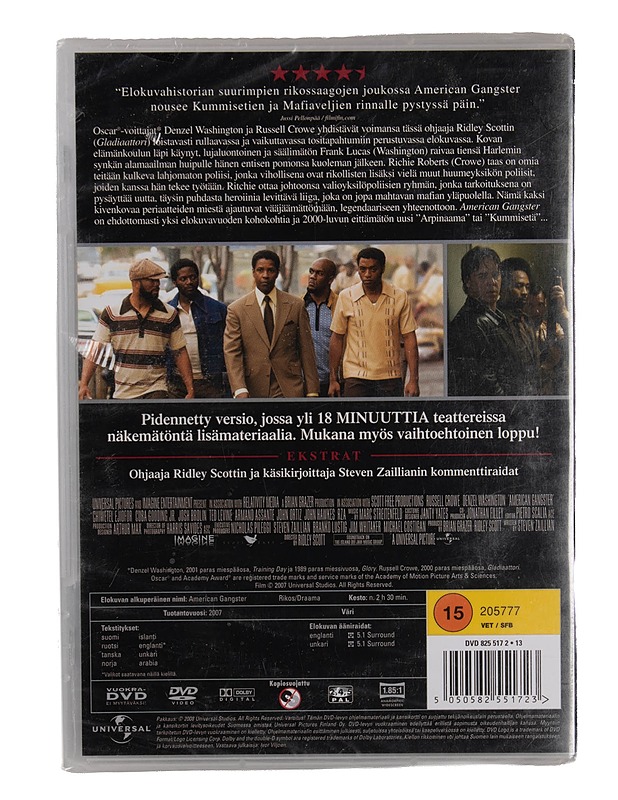 American Gangster (Extended Edition) - DVD - DVD-elokuvat - 10105570146 - 1