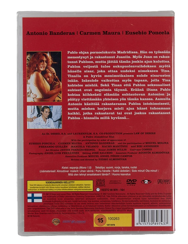 Intohimon laki - DVD - DVD-elokuvat - 10105570173 - 1