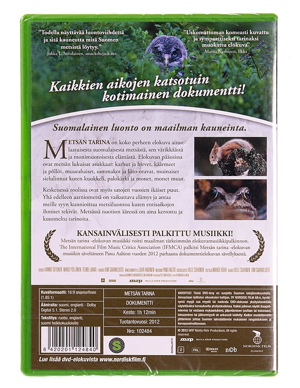 Metsän tarina - DVD - DVD-elokuvat - 10105570184 - 1