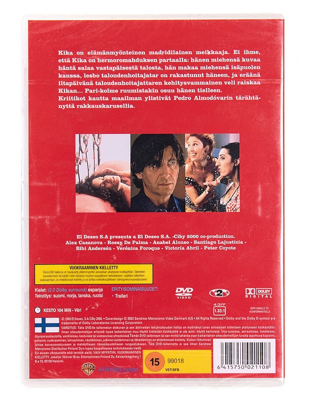 kika - DVD - DVD-elokuvat - 10105570225 - 1
