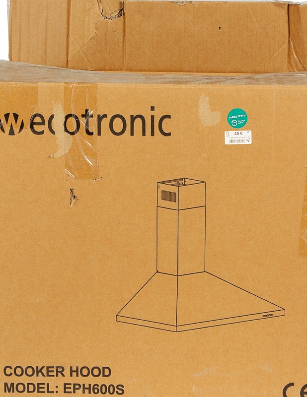 ECOTRONIC EPH600S liesituuletin, 60cm - Pienkodinkoneet - 10105570246 - 0