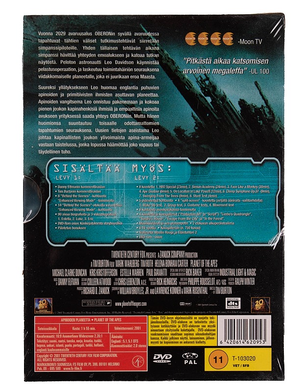 Apinoiden planeetta - DVD - DVD-elokuvat - 10105570273 - 1