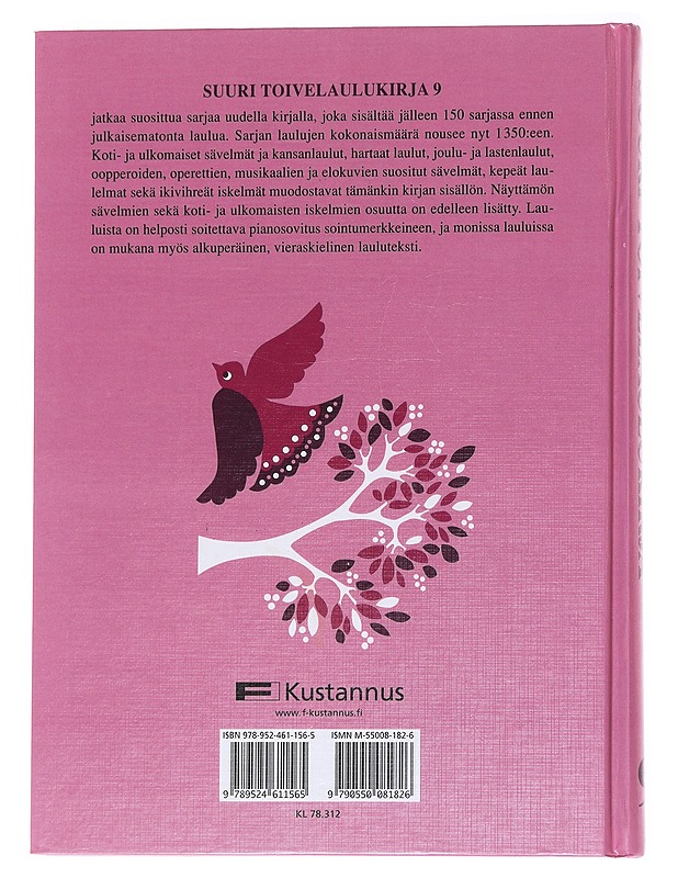 Suuri toivelaulukirja / 9 - Vuoristo, Aapeli - Harrastekirjat - 10105570280 - 1