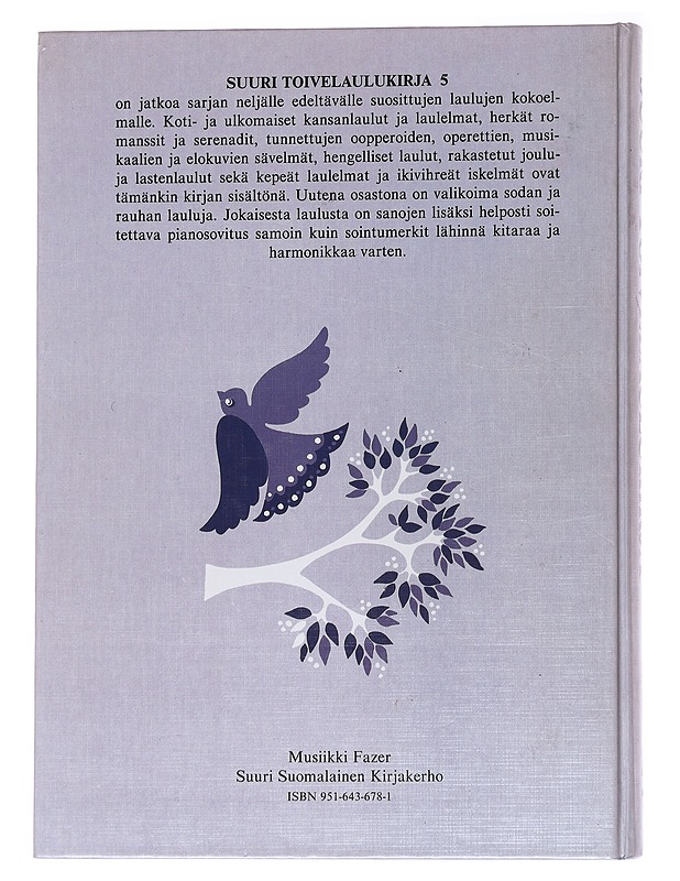 Suuri toivelaulukirja 5 - Vuoristo, Aapeli - Harrastekirjat - 10105570288 - 1