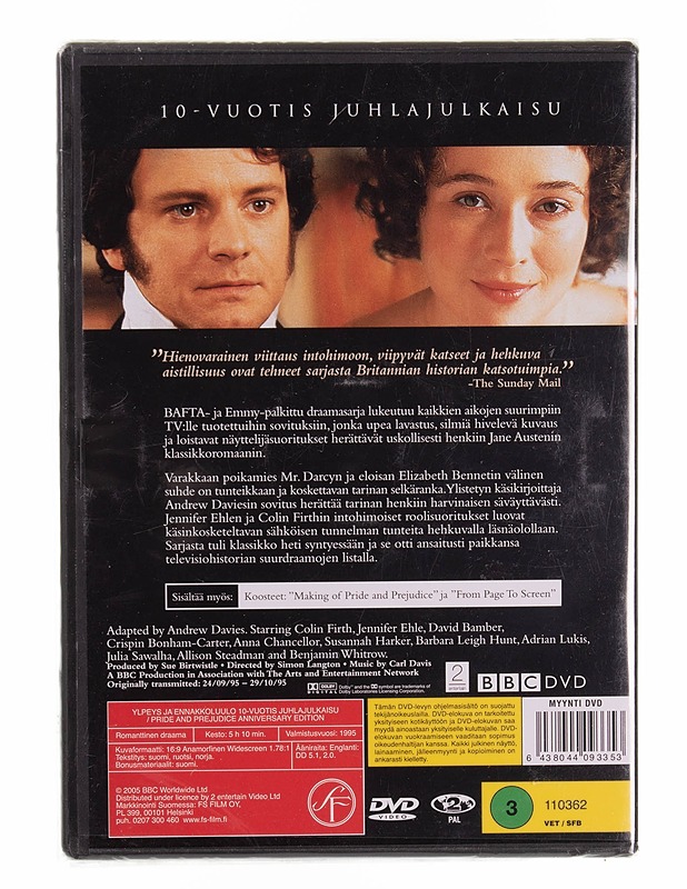 Ylpeys ja ennakkoluulo - DVD - DVD-elokuvat - 10105570303 - 1