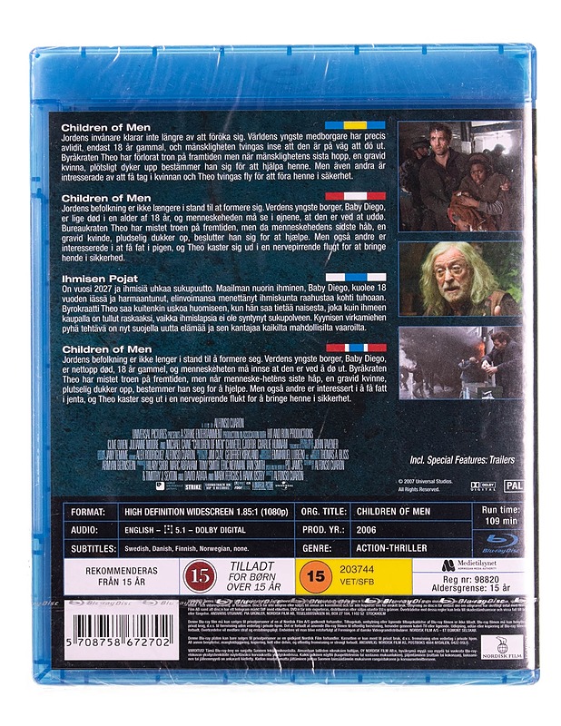Children of men - Blu-ray - Blu-ray-levyt - 10105570485 - 1