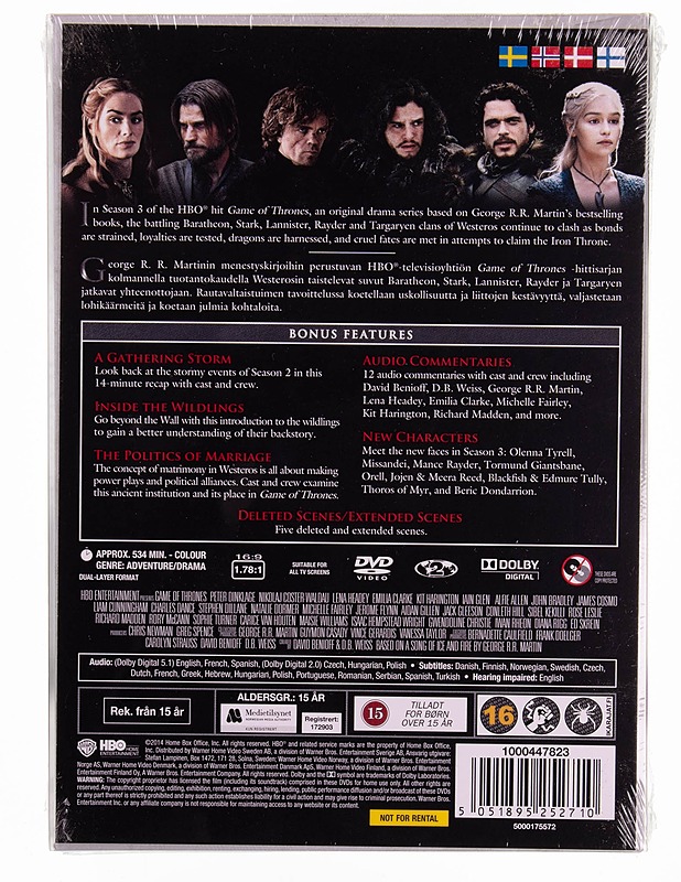 Game of Thrones (kausi 3) - DVD - DVD-elokuvat - 10105570553 - 1