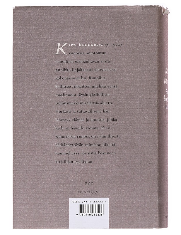 Puut kantavat valoa / runot 1947-1986 ja suomennoksia - Kirsi Kunnas - Runot ja näytelmät - 10105570550 - 1