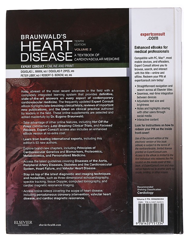 Braunwald's heart disease : a textbook of cardiovascular medicine - Mann, Douglas L. - Tietokirjat ja oppaat - 10105570558 - 1