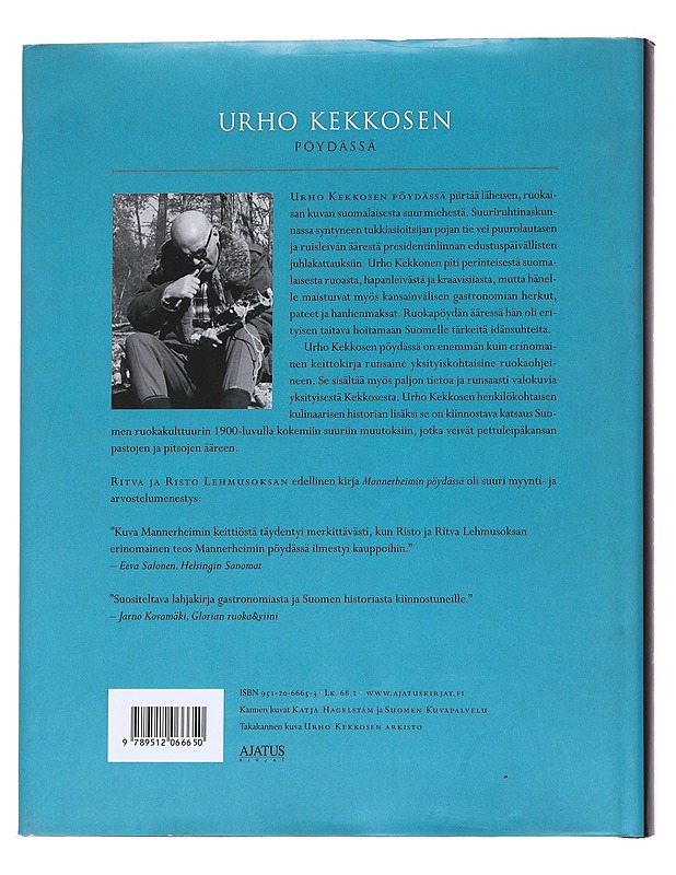 Urho Kekkosen pöydässä - Risto ja Ritva Lehmusoksa - Historiakirjat - 10105570570 - 1