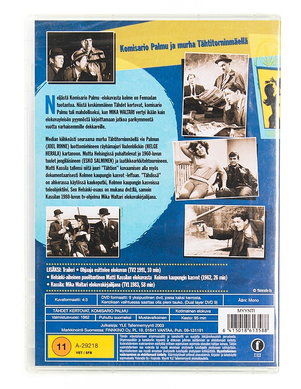 Tähdet kertovat, komisario Palmu - DVD - DVD-elokuvat - 10105570584 - 1