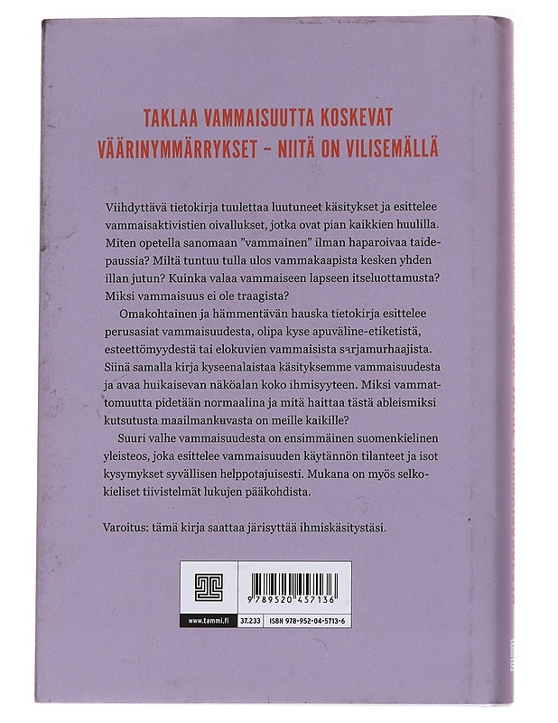 Suuri valhe vammaisuudesta - Sofia Tawast & Riikka Leinonen - Tietokirjat - 10105570599 - 1