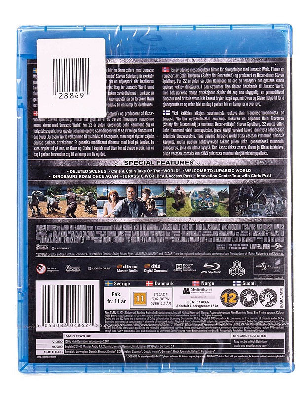 Jurassic World - Blu-ray - Blu-ray-levyt - 10105570658 - 1