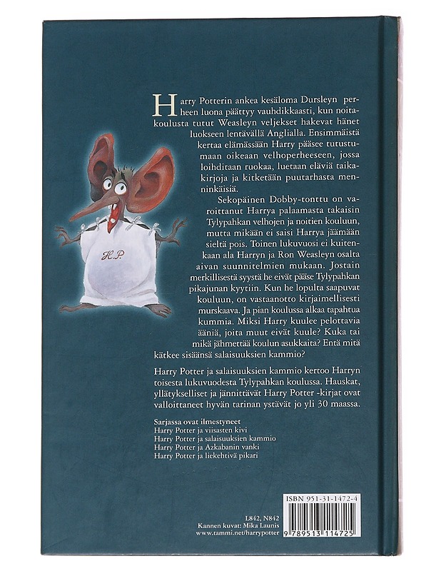 Harry Potter ja salaisuuksien kammio - Rowling, J. K. - Fantasia- ja scifi - 10105570701 - 1