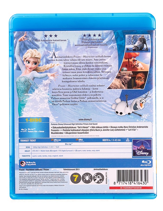 Disney : Frozen ; huurteinen seikkailu - Blu-ray - Blu-ray-levyt - 10105570709 - 1
