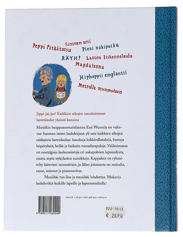 Suomen lasten laulukirja - Wuorela, Essi - Lastenkirjat - 10105570714 - 1