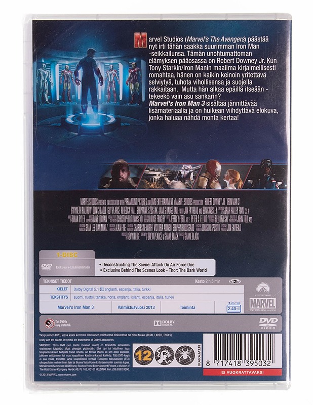 IRON MAN 3 DVD  - DVD-elokuvat - 10105570721 - 1