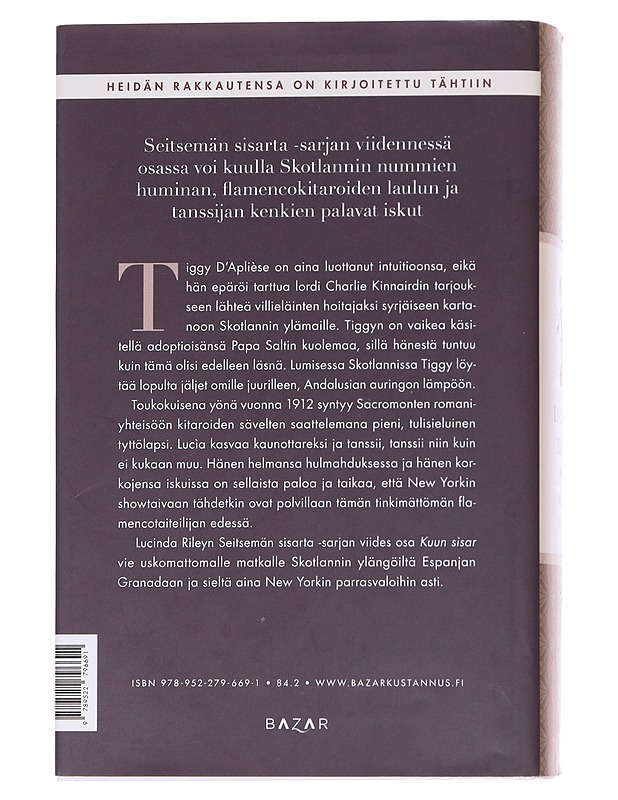 Kuun sisar / Tiggyn tarina - Riley, Lucinda - Romaanit ja novellit - 10105570725 - 1