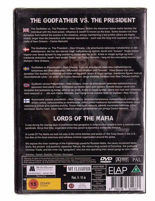 Lords of the Mafia DVD - DVD-elokuvat - 10105570733 - 1