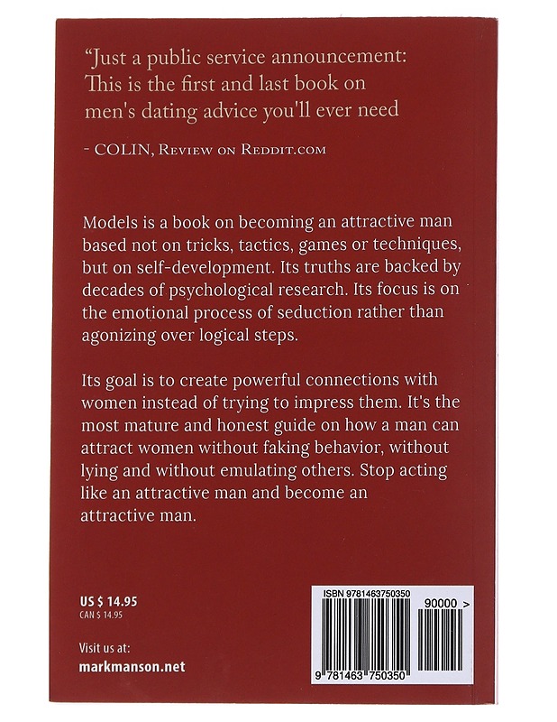 Models : attract women through honesty - Mark Manson - Tietokirjat ja oppaat - 10105570759 - 1
