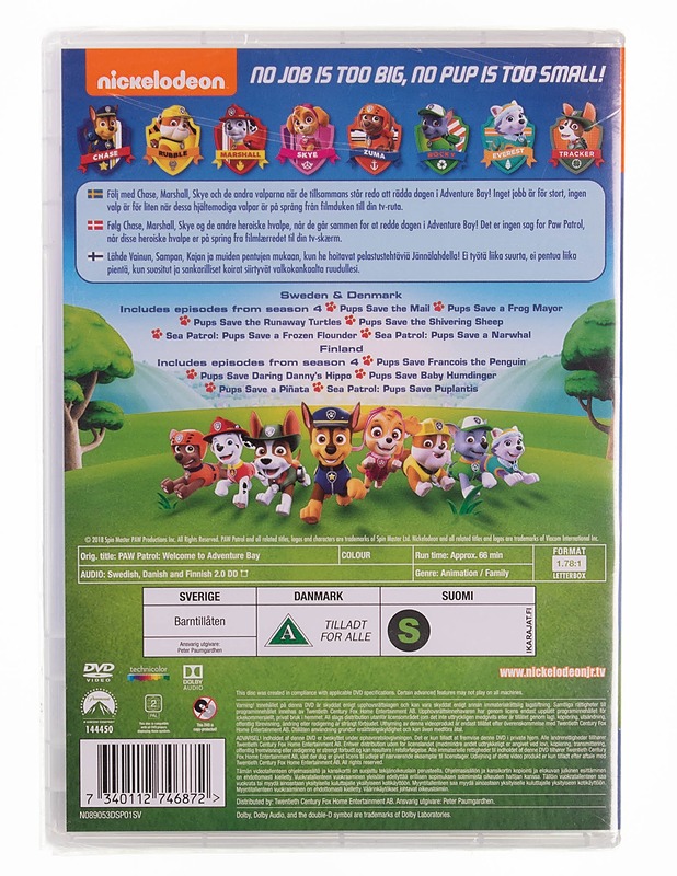 Paw Patrol Welcome to Adventure Bay DVD - DVD-elokuvat - 10105570761 - 1