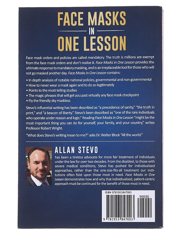 Face masks in one lesson - Allan Stevo - Tietokirjat - 10105570770 - 1