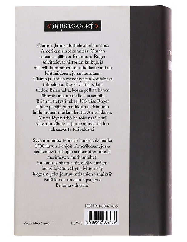 Syysrummut - Gabaldon, Diana - Fantasia- ja scifi - 10105570775 - 1