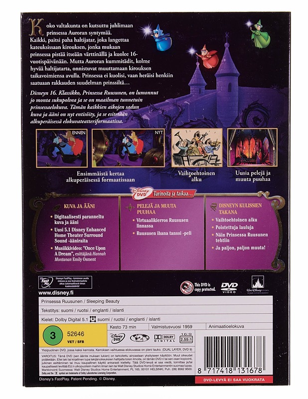 Prinsessa Ruusunen 50-vuotisjuhlajulkaisu DVD - DVD-elokuvat - 10105570800 - 1