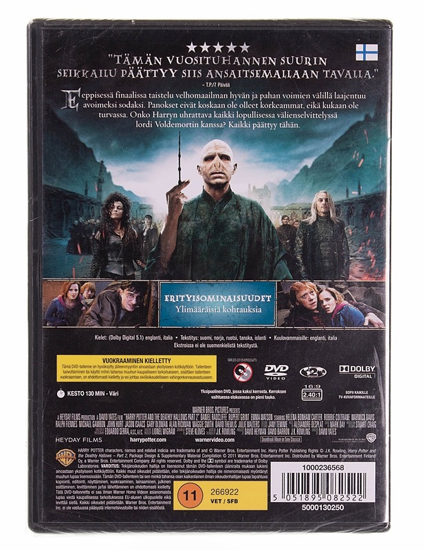 Harry Potter ja Kuoleman varjelukset osa 2 DVD   - DVD-elokuvat - 10105570805 - 1