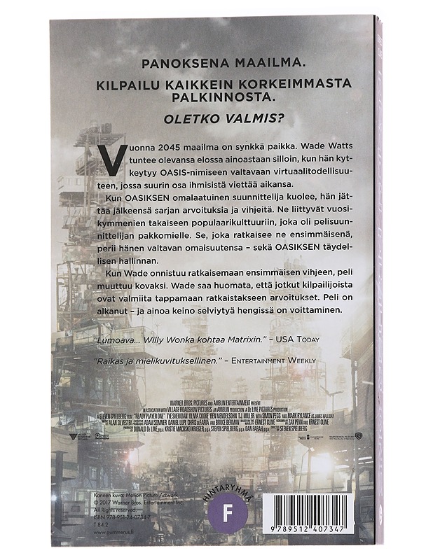 Ready player one - Cline, Ernest - Fantasia- ja scifi - 10105570838 - 1
