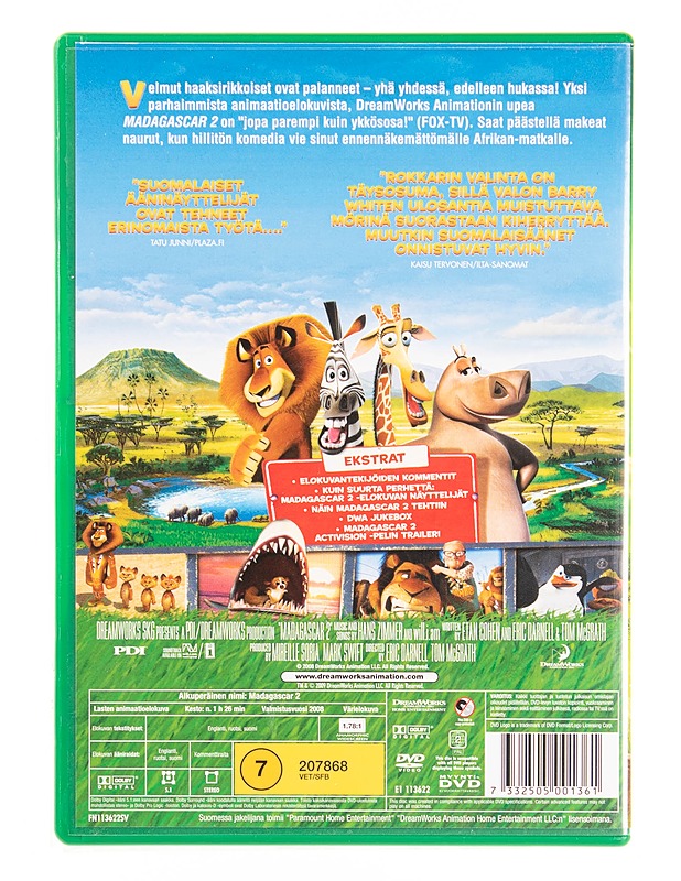 Madagascar 2 - DVD - DVD-elokuvat - 10105570862 - 1