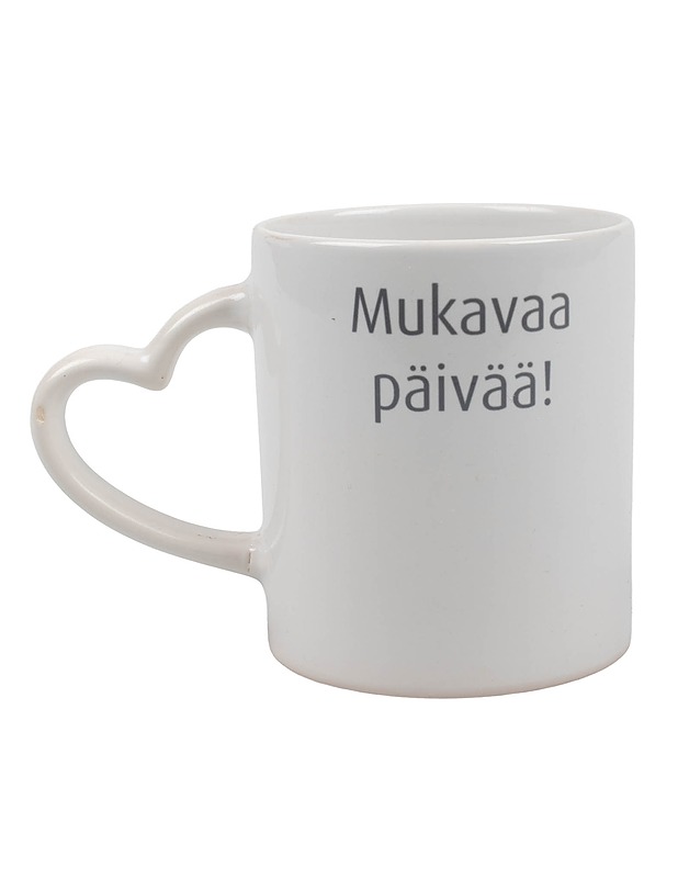 Kukka-aiheinen keramiikkamuki sydänkorvalla - Mukit ja kahvikupit - 10105570873 - 1
