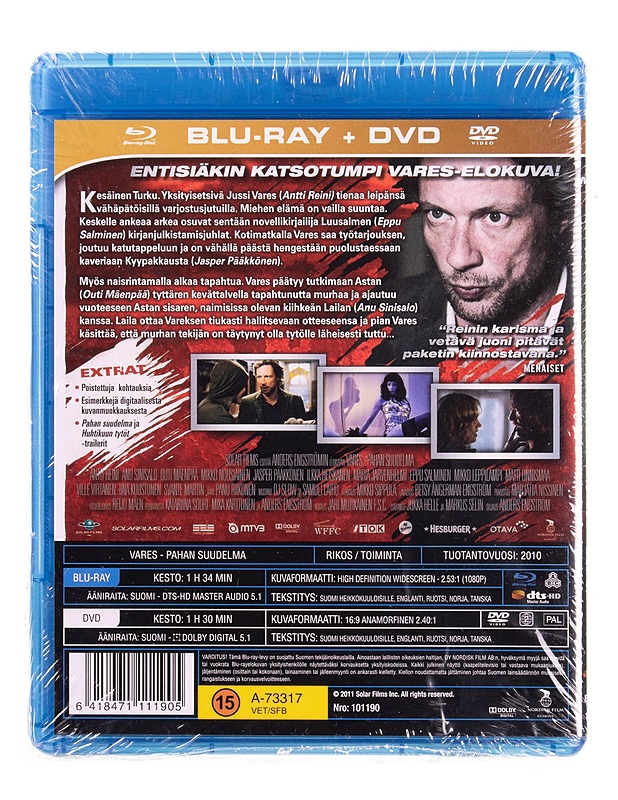 Vares : Pahan suudelma - Blu-ray & DVD - DVD-elokuvat - 10105570875 - 1