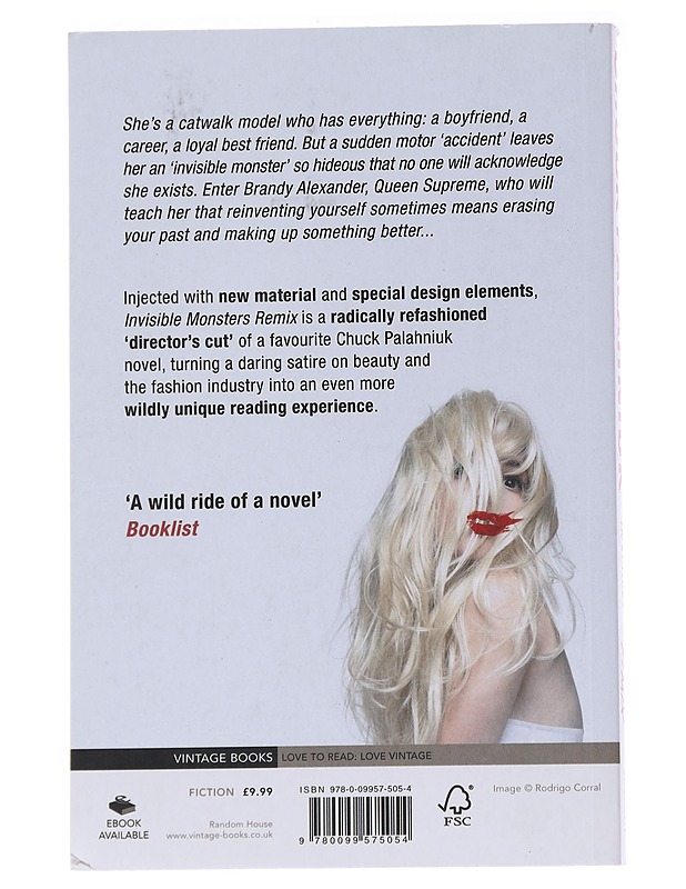 Invisible monsters remix - Chuck Palahniuk - Romaanit ja novellit - 10105570882 - 1