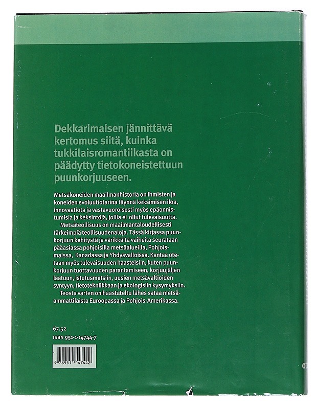 Metsäkoneiden maailmanhistoria - Konttinen, Hannu - Tietokirjat ja oppaat - 10105570905 - 1