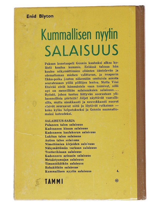 Kummallisen nyytin salaisuus - Enid Blyton - Lastenkirjat - 10105570919 - 1