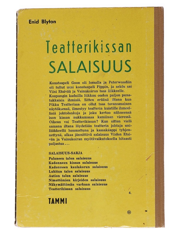Teattarikissan salaisuus - Enid Blyton - Lastenkirjat - 10105570921 - 1